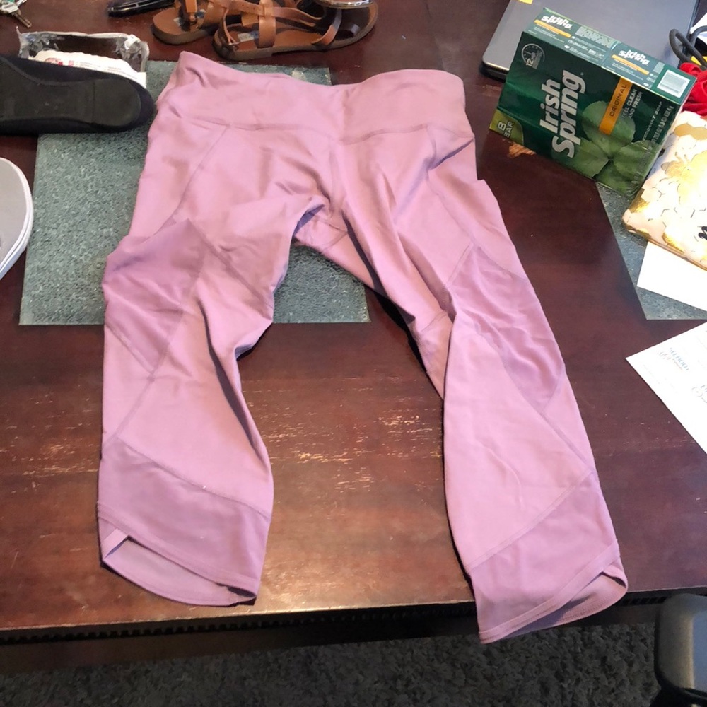 Lavender Active Life cropped leggings